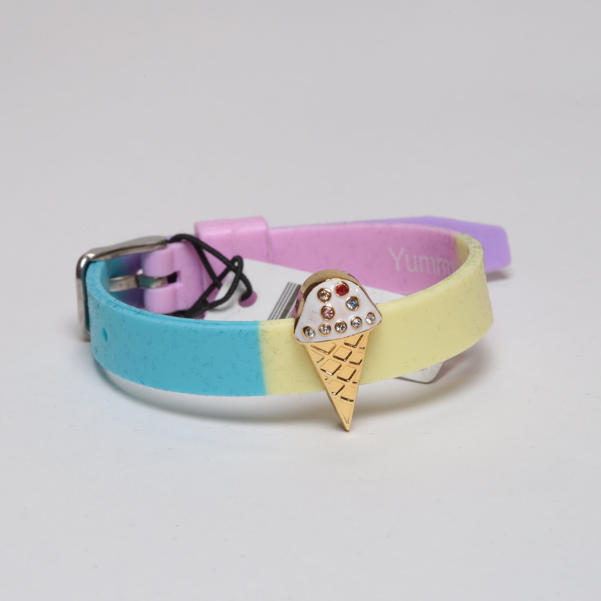 Embellished Ice Cream Cone Charm Bracelet