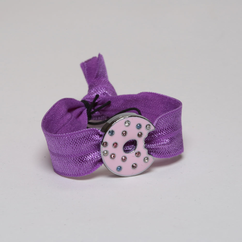 Embellished Donut Charm w Elastic