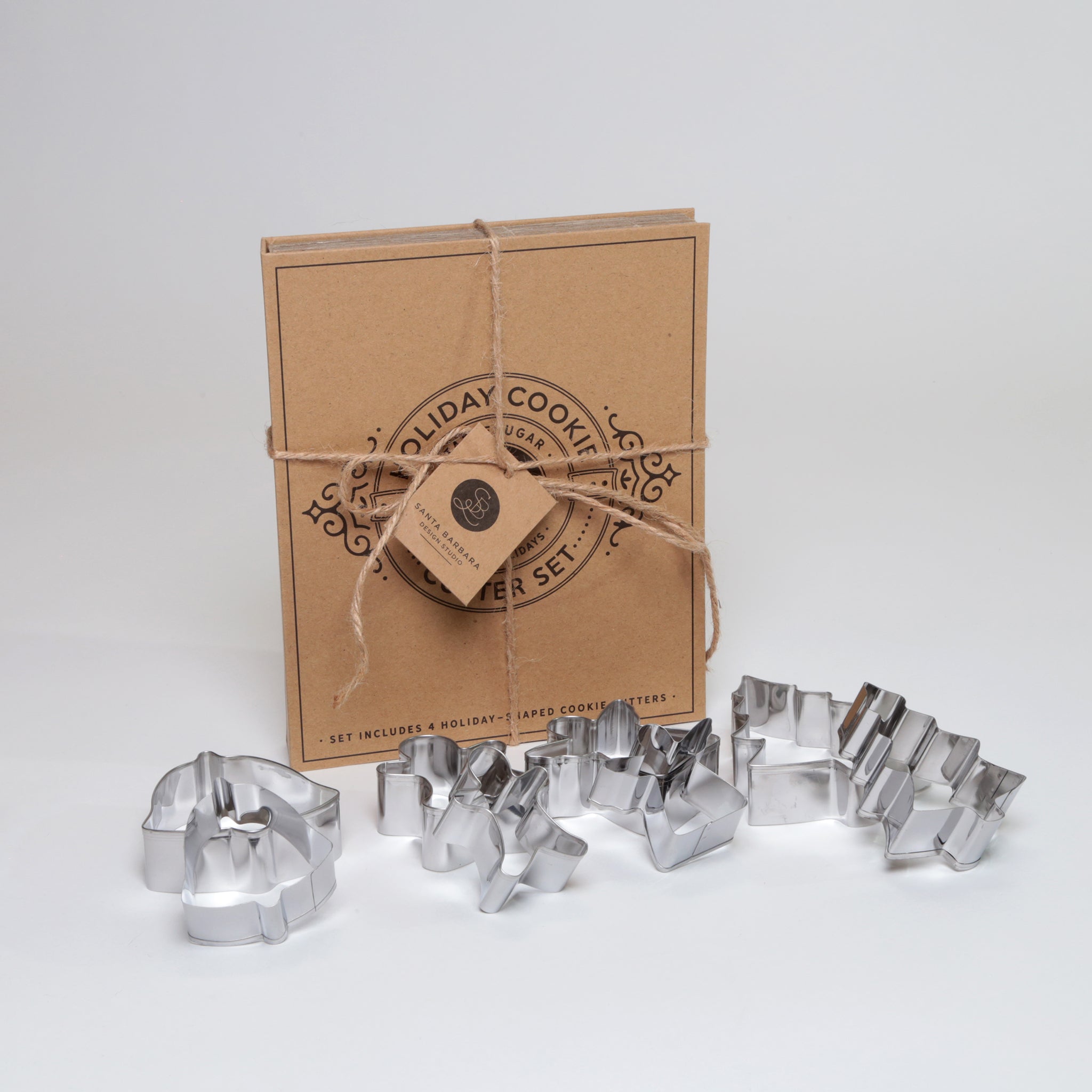 Cardboard Book Set - Holiday Cookie Cutters