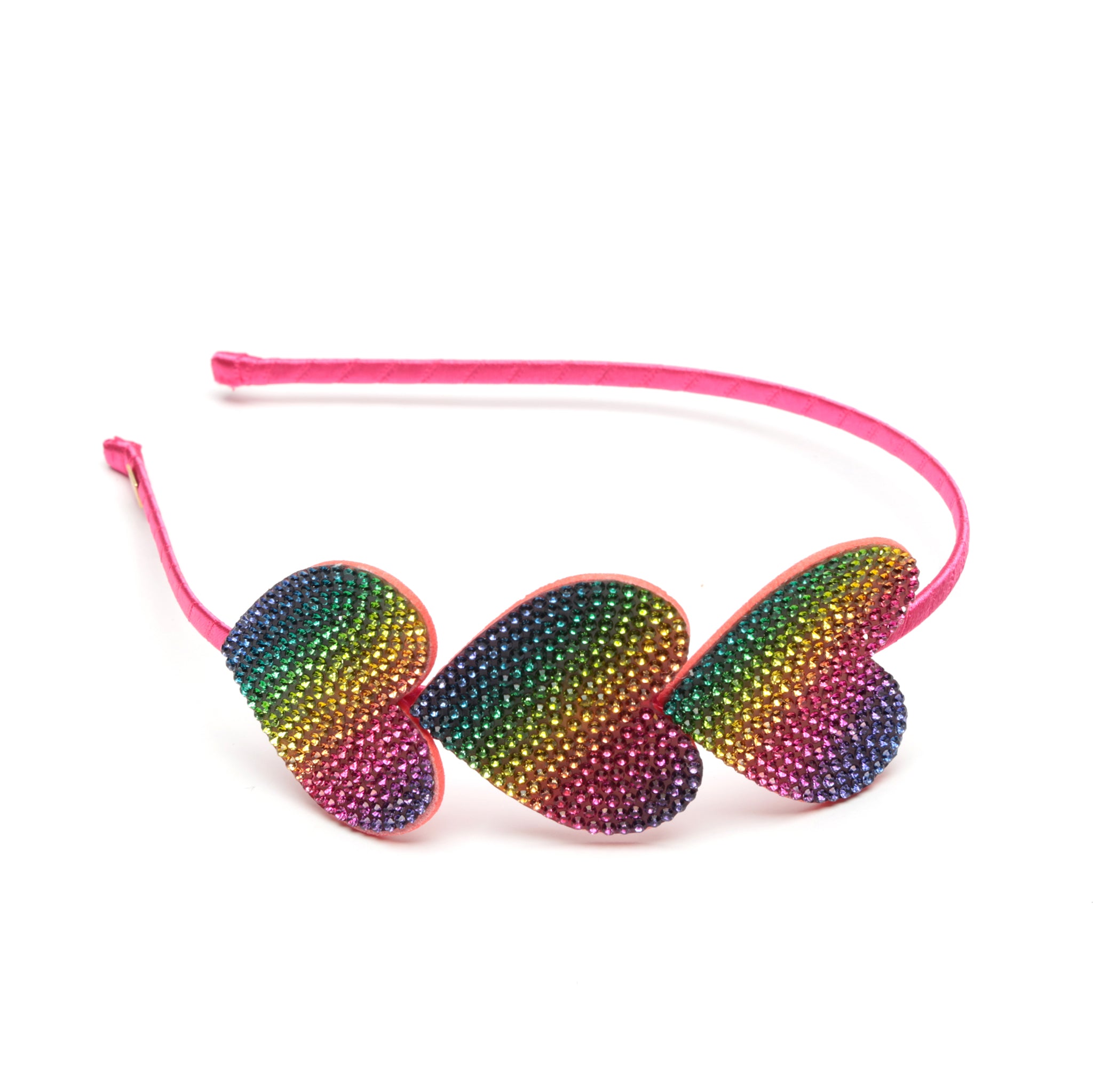 Rainbow Hearts Headband