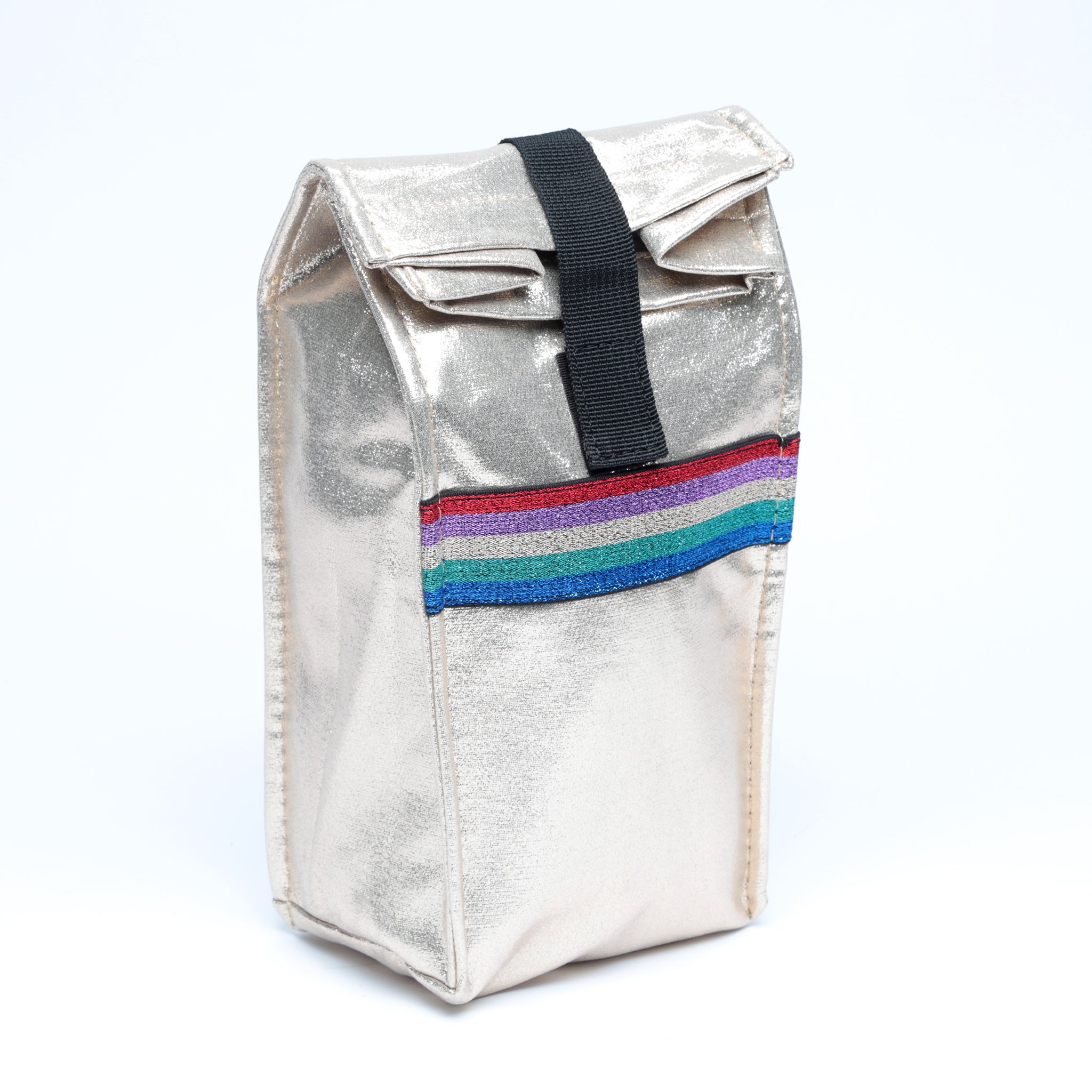 Metallic Snack Bag with Rainbow Taping