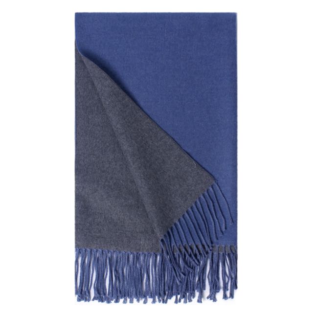 Honeybun Two-Tone Scarf with Fringe