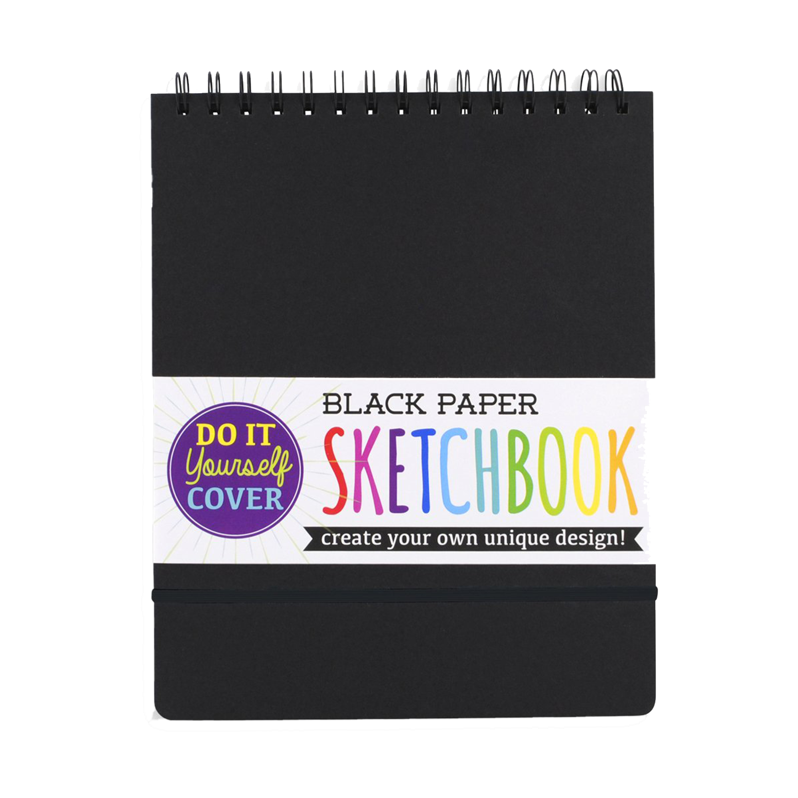 Black DIY Paper Sketchbook