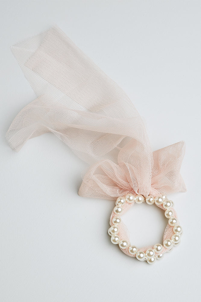 Children's Pearl and Tulle Bracelet