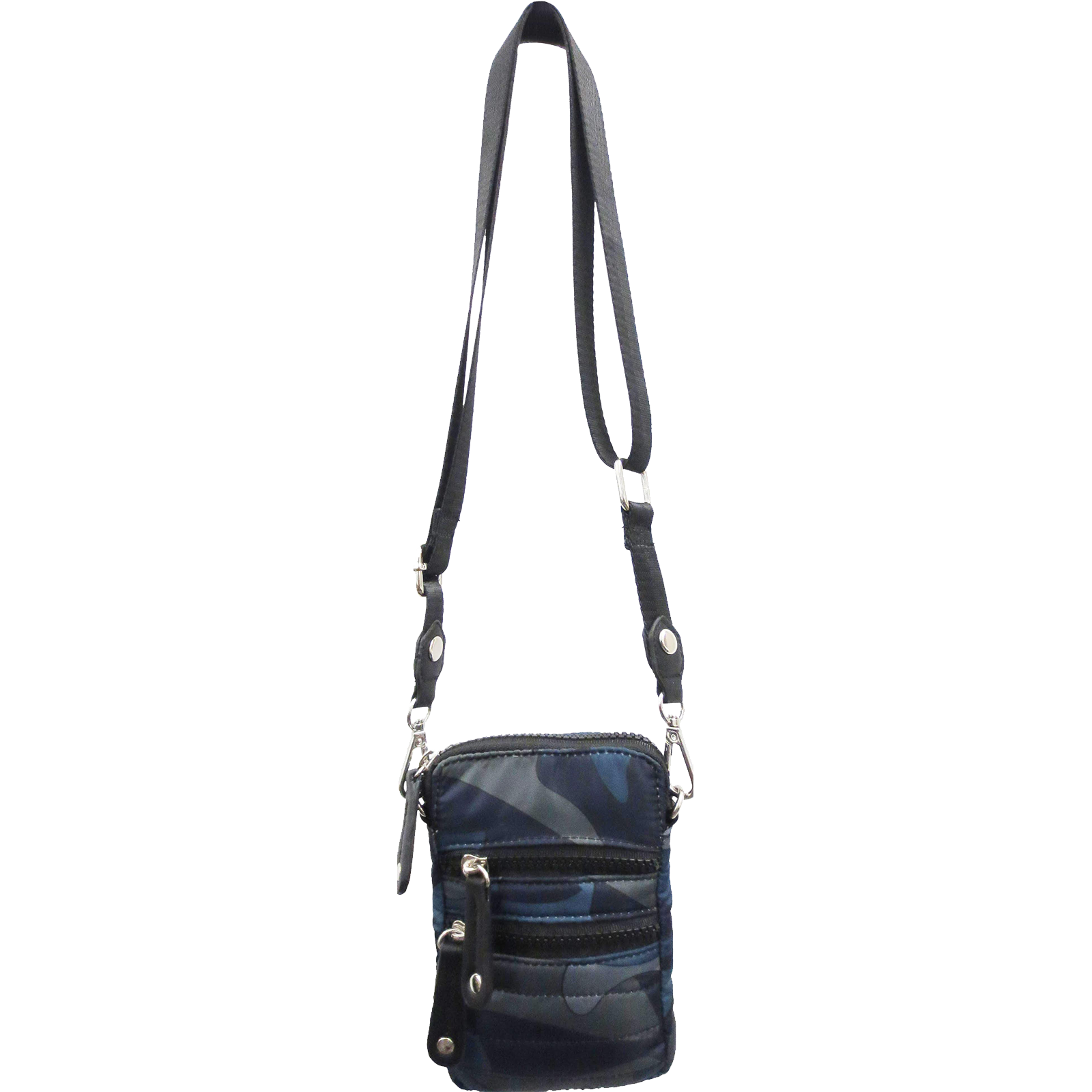 Camo Quilted Cellphone Crossbody Bag