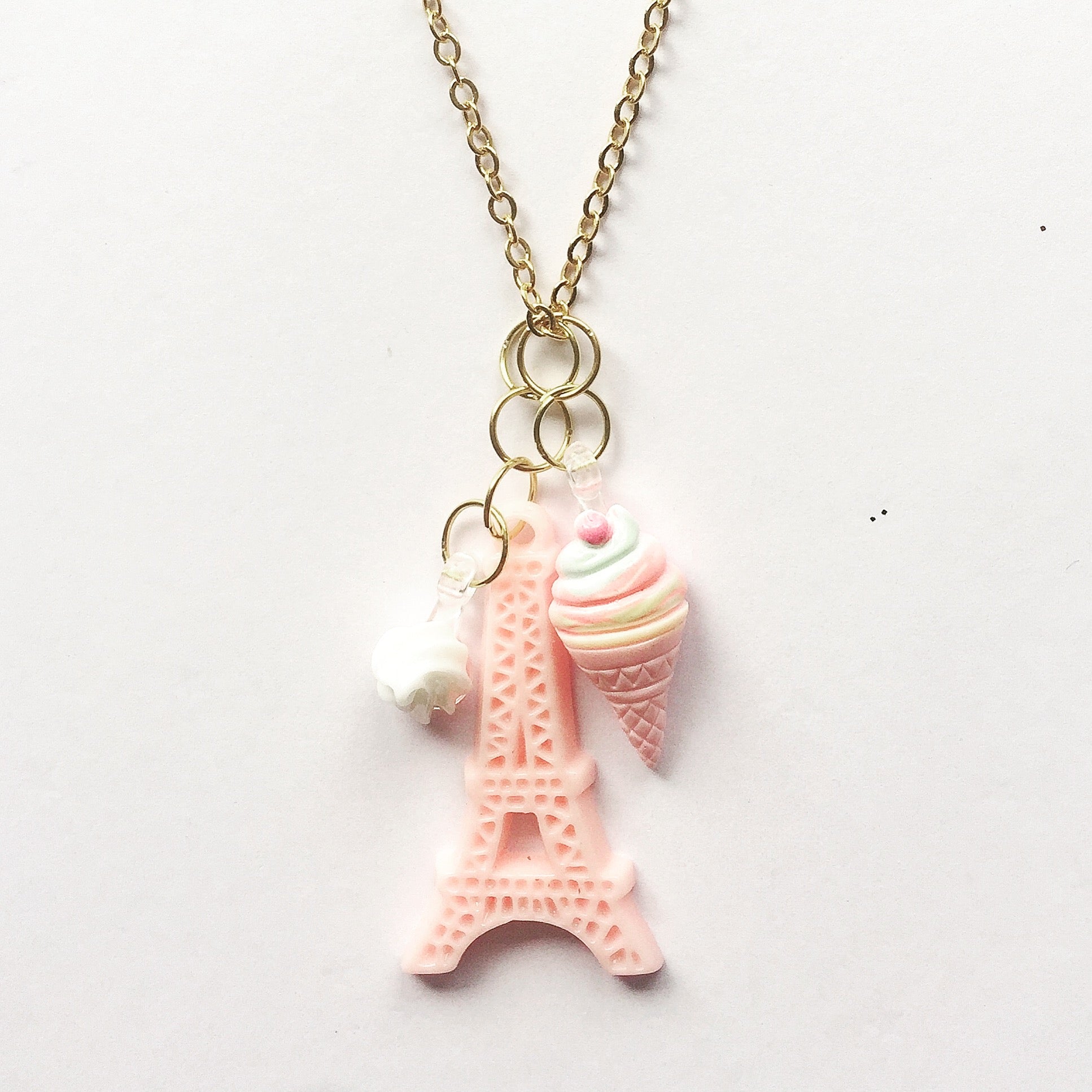 Eiffel Tower with Ice Cream Necklace