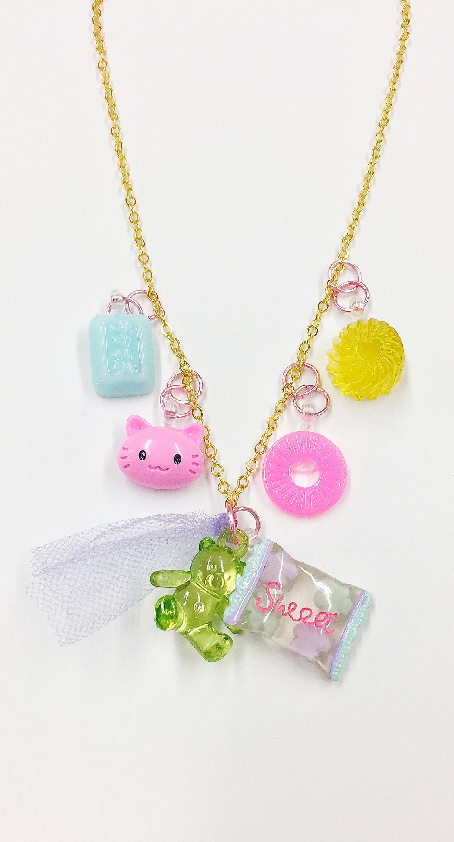 Candy, Kitten Charm Necklace