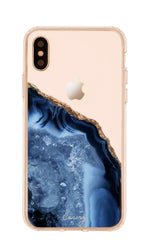 Dark Blue Agate iPhone Case