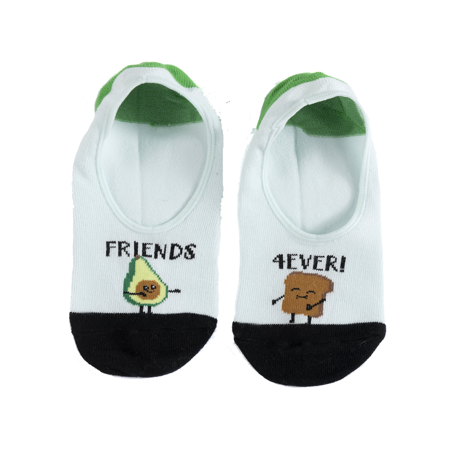"Friends Forever" No Show Socks
