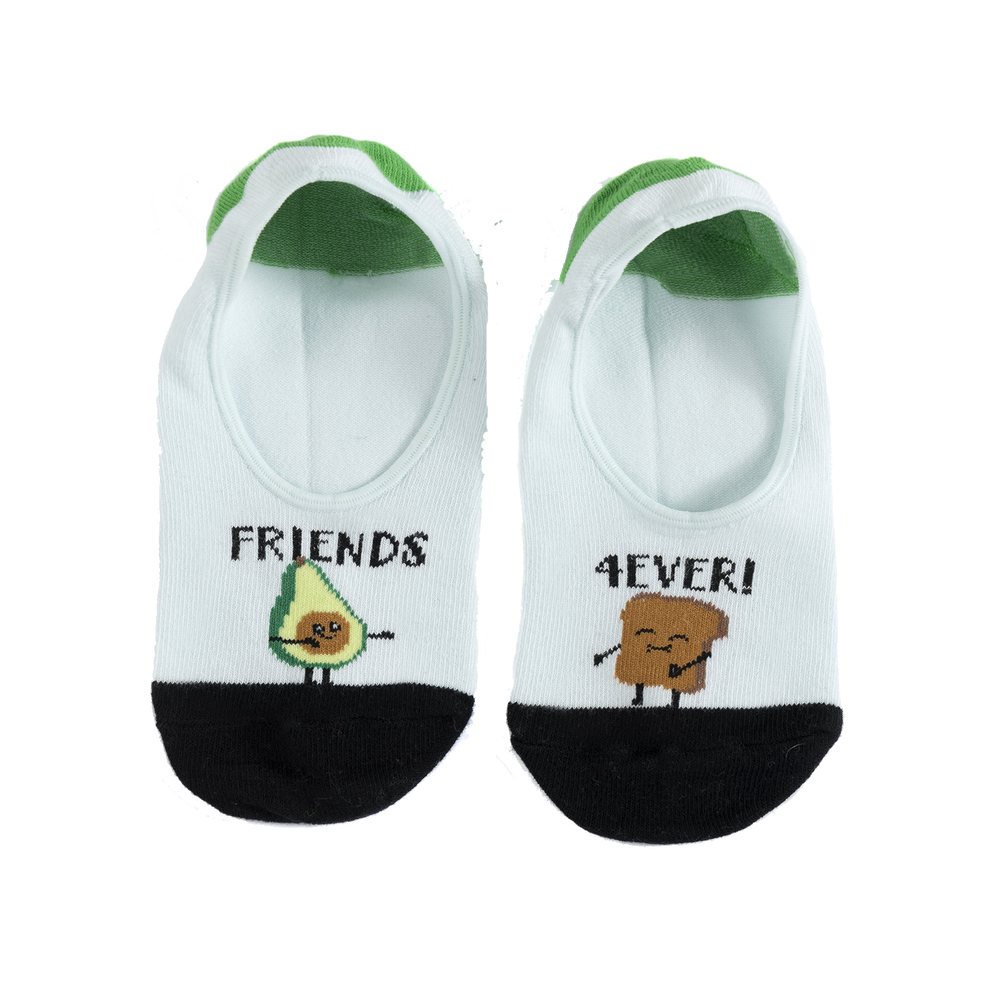 "Friends Forever" No Show Socks