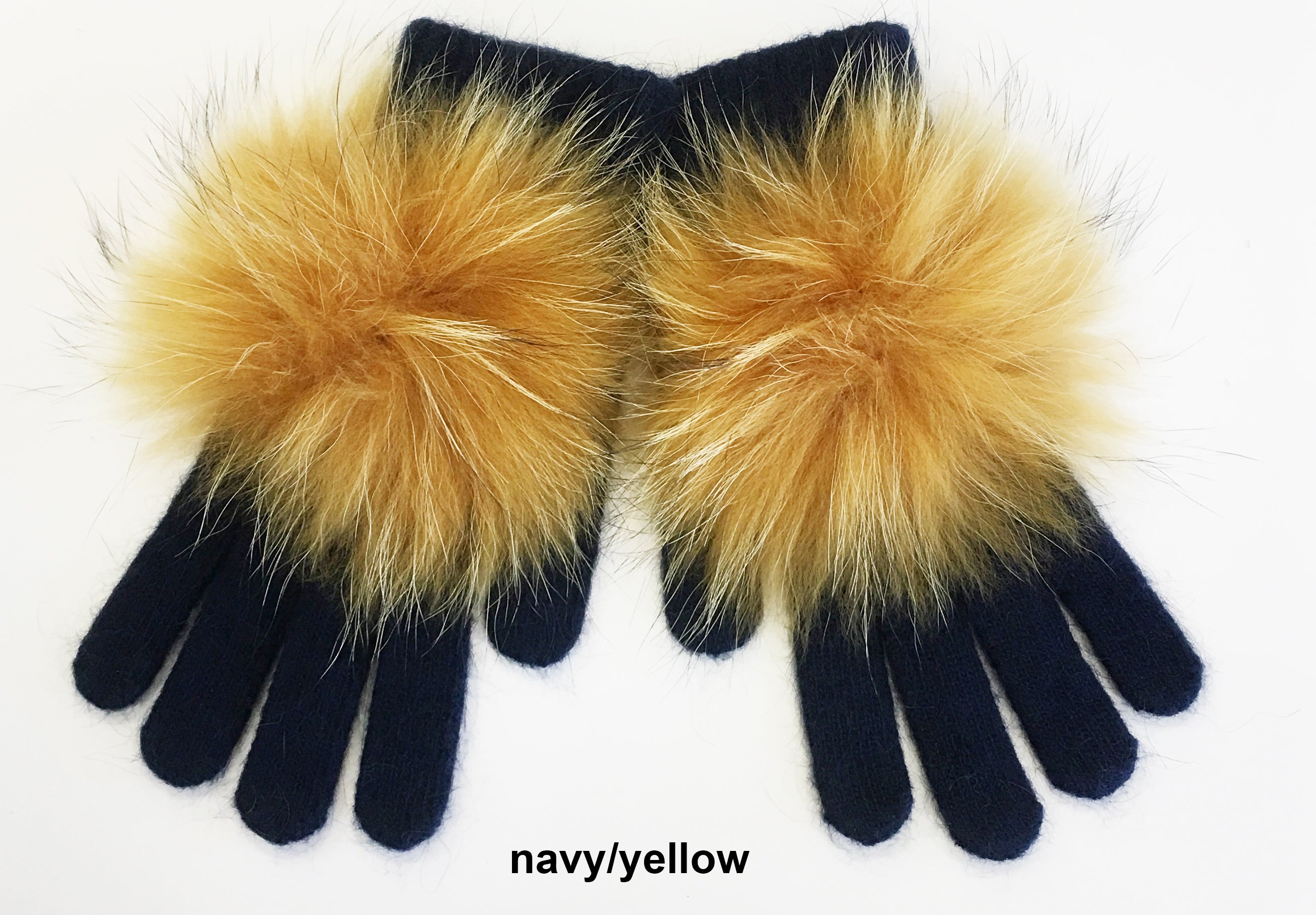 Mohair Gloves with Pom Pom