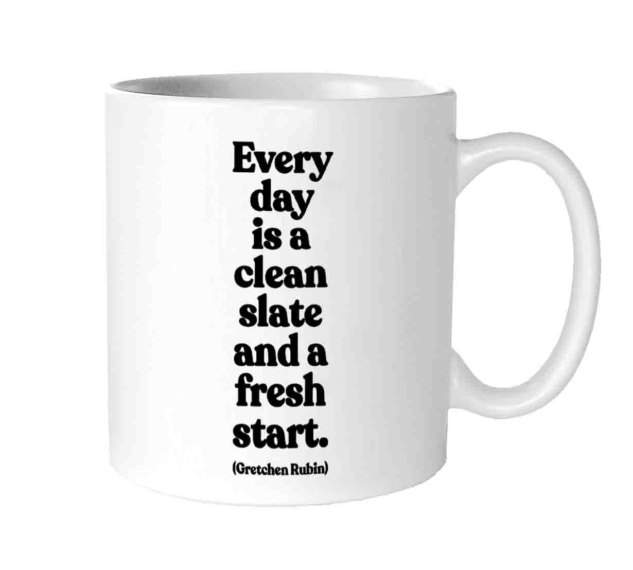 "Clean Slate, Fresh Start" Mug