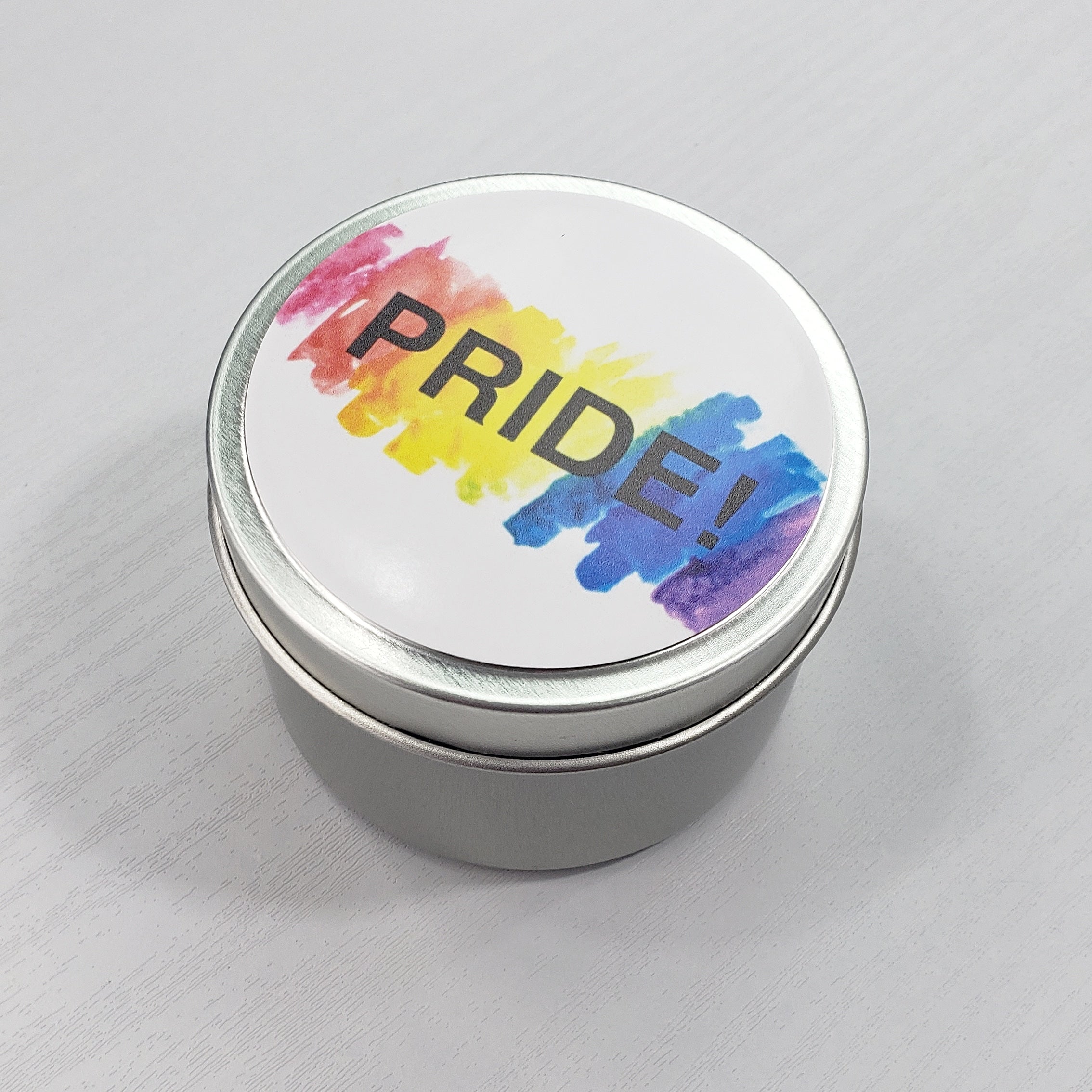Pride 2 oz. Silver Candle Tin - Spa Day Scent