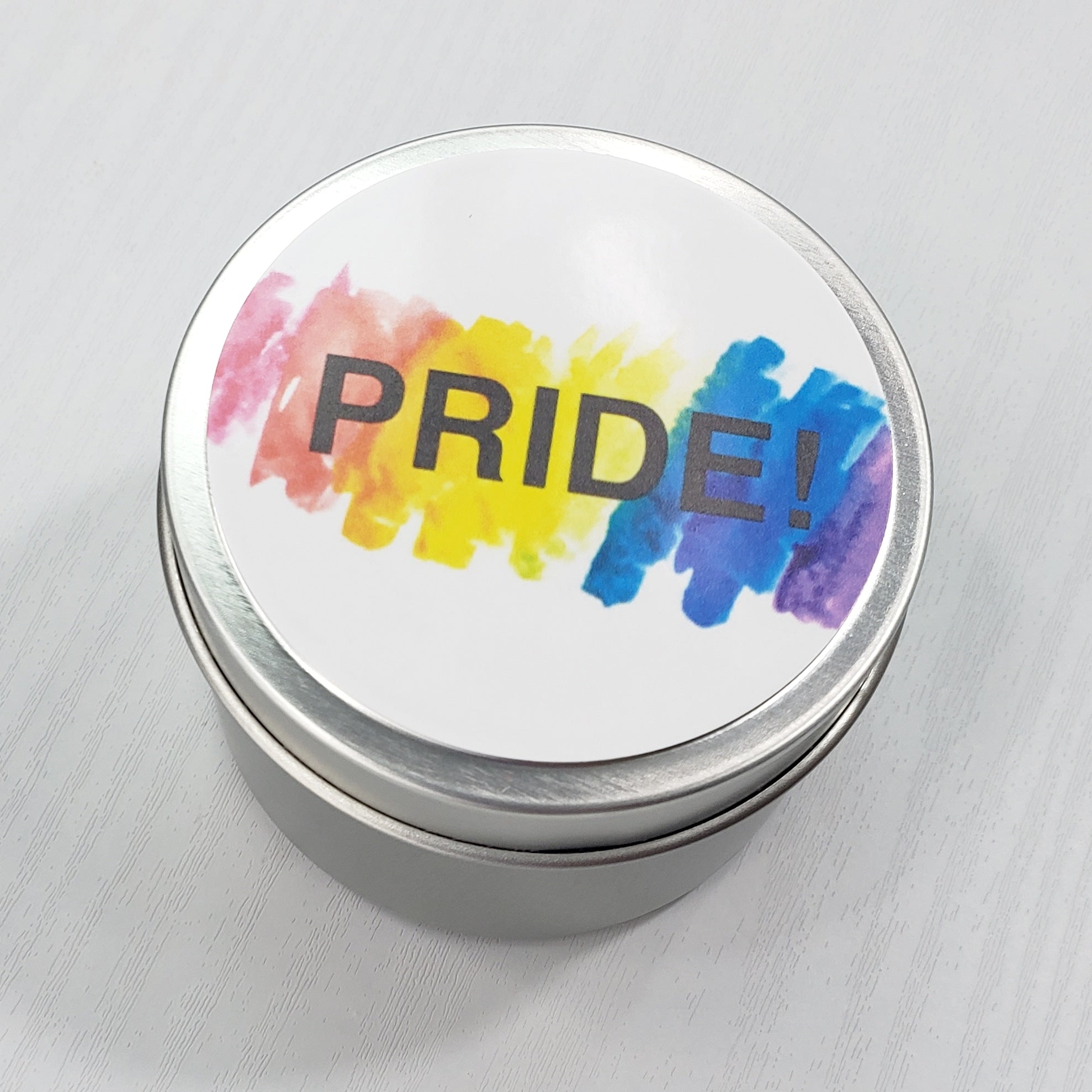 Pride 2 oz. Silver Candle Tin - Spa Day Scent
