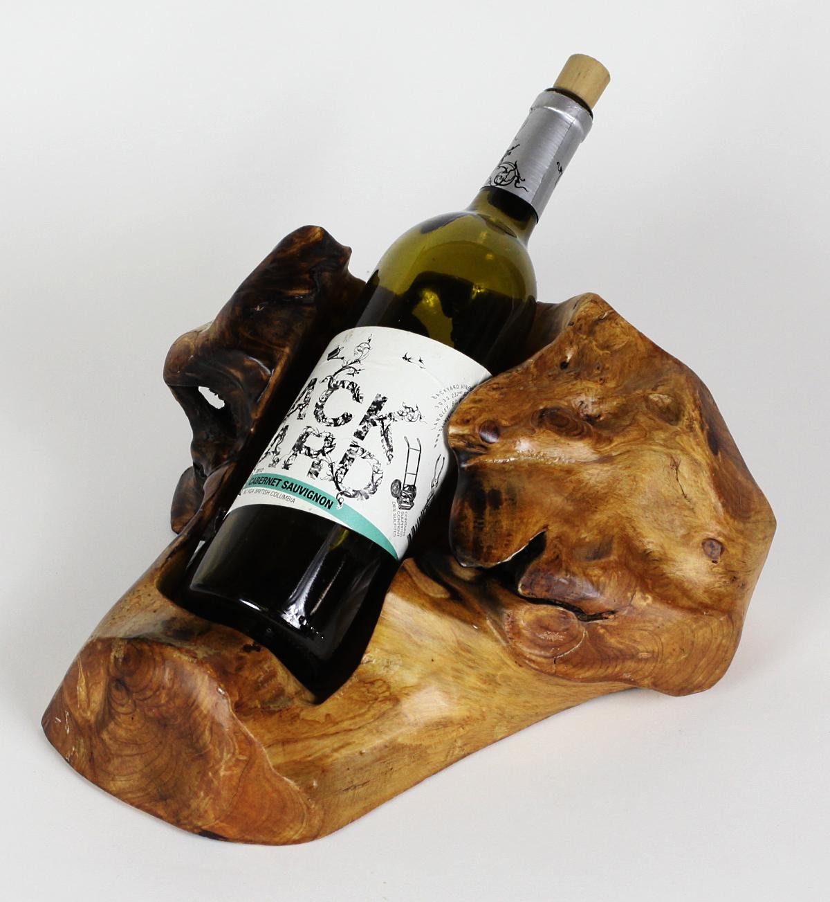 Driftwood Wine Bottle Holder
