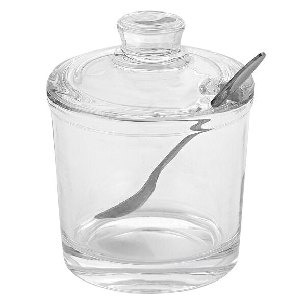 Glass Jar with Stainless Spoon