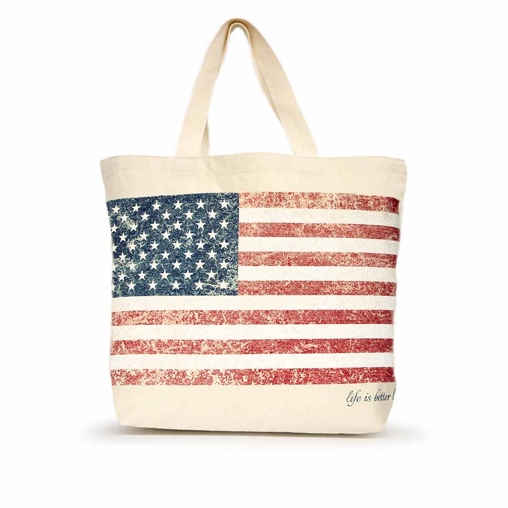 American Flag Large Tote