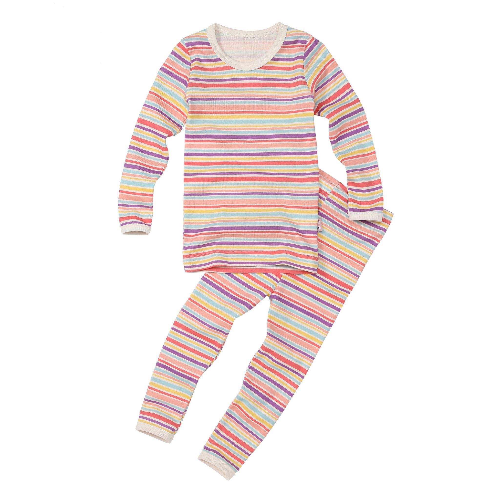 Kids Pajama and Matching Doll Set - Princess Stripe