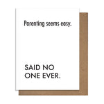 Easy Parenting Card