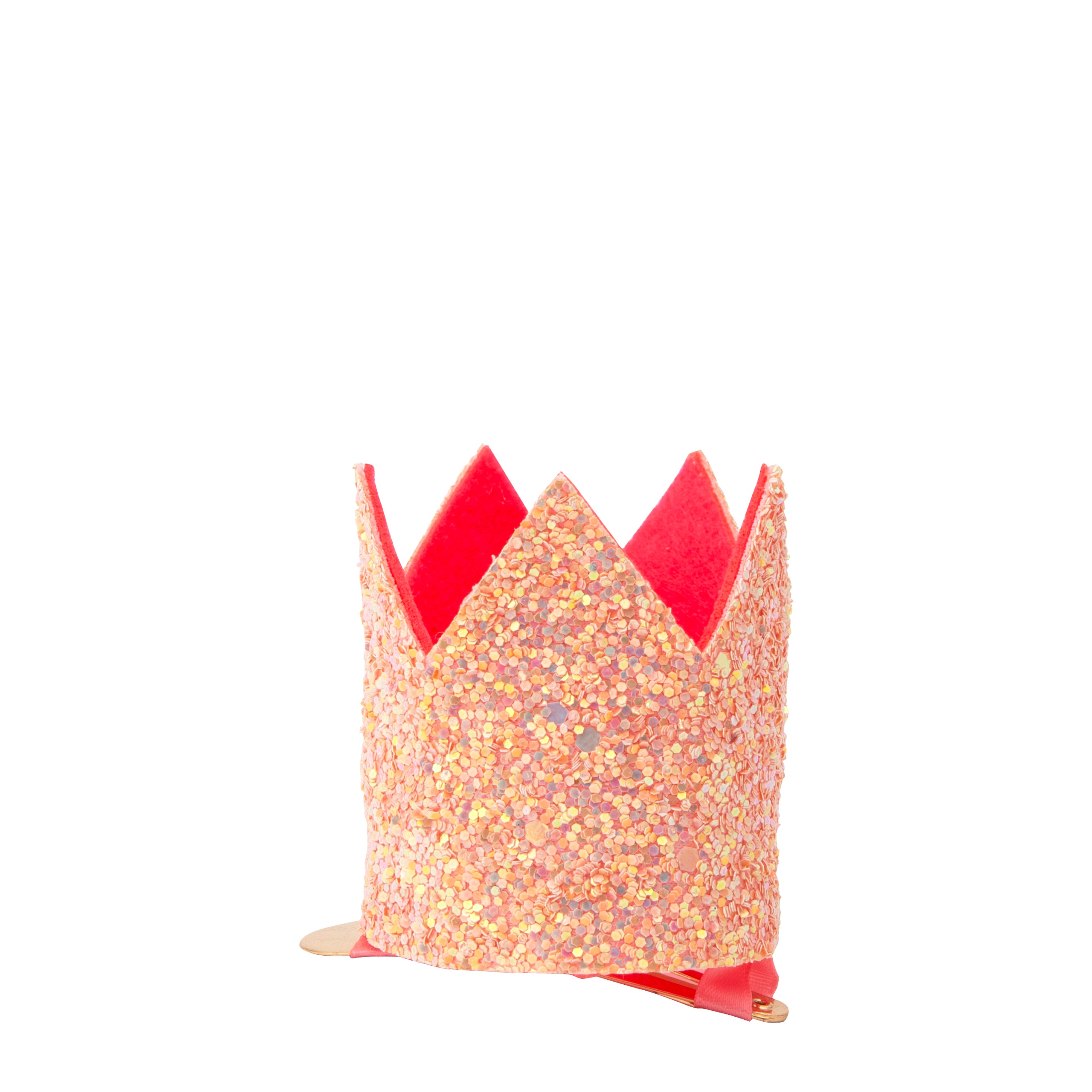 Mini Glitter Crown Hair Clip