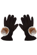 Pompoms Faux Fur Gloves