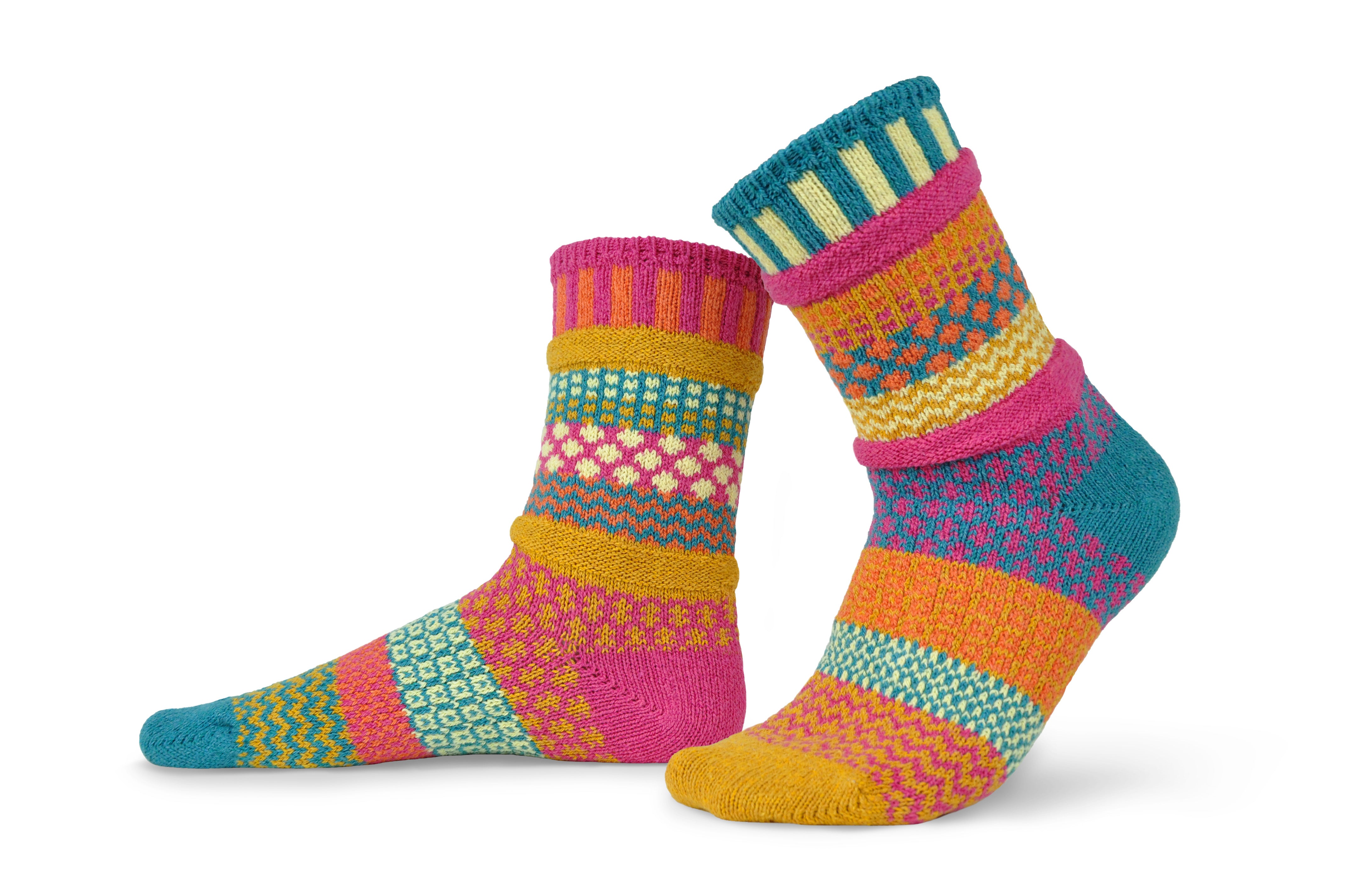 Saffron Adult Crew Socks