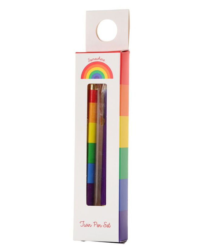 Somewhere Rainbow Pen Twin Set