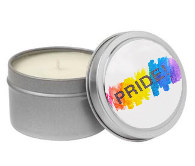 Pride 2 oz. Silver Candle Tin - Spa Day Scent