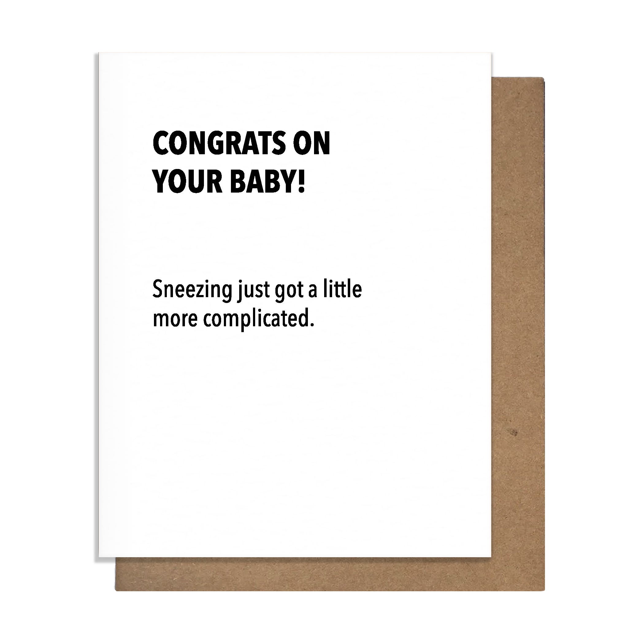 Sneezing Baby Card