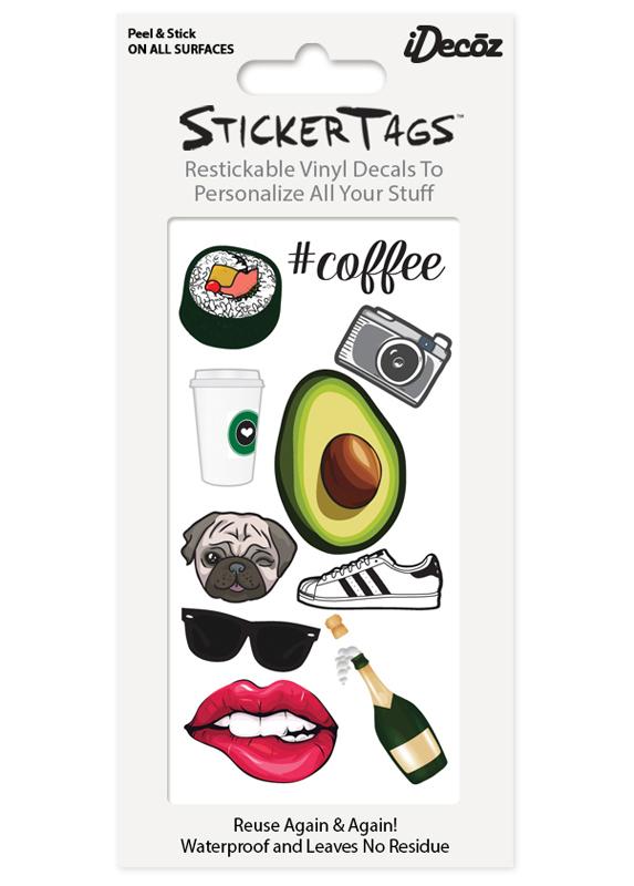 Hipster Sticker Tags