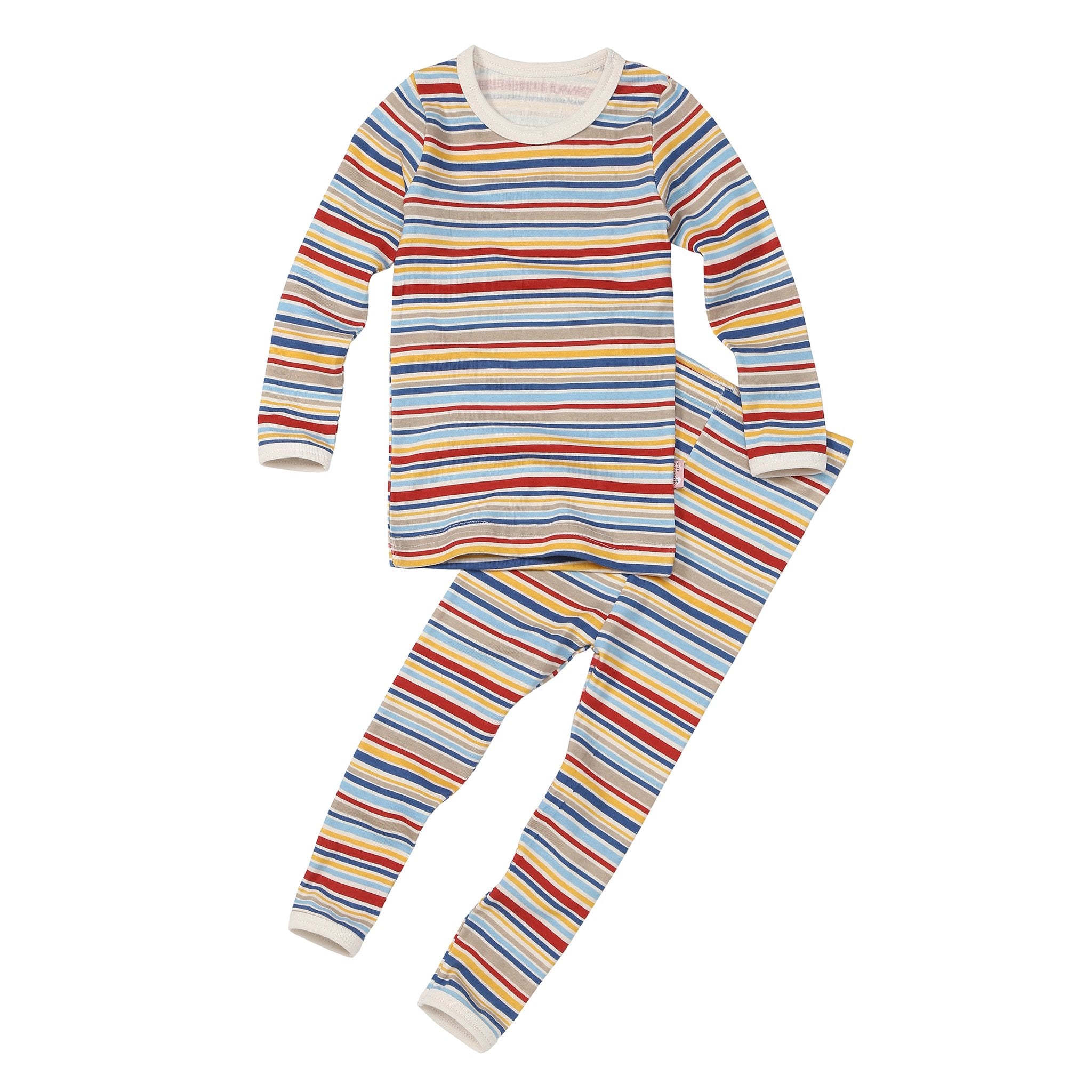 Kids Pajama and Matching Doll Set - Train Stripe