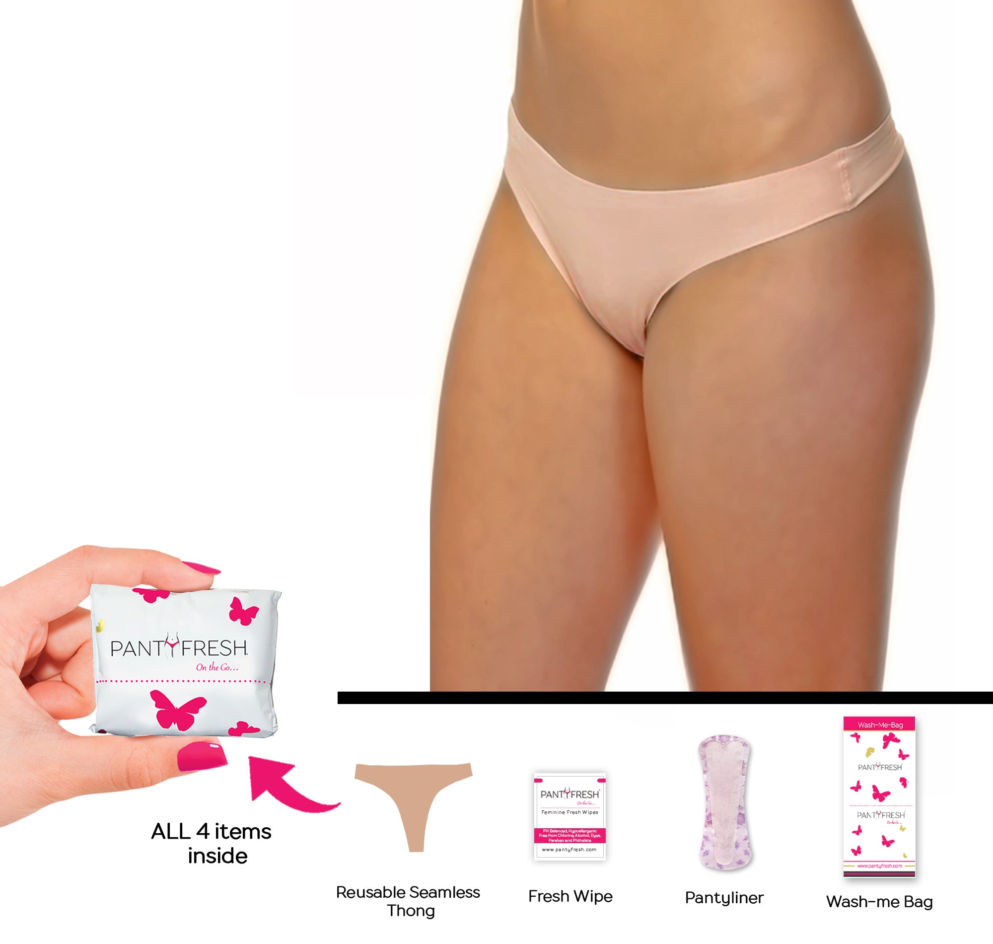 Panty Fresh On the Go Underwear Kit - Thong