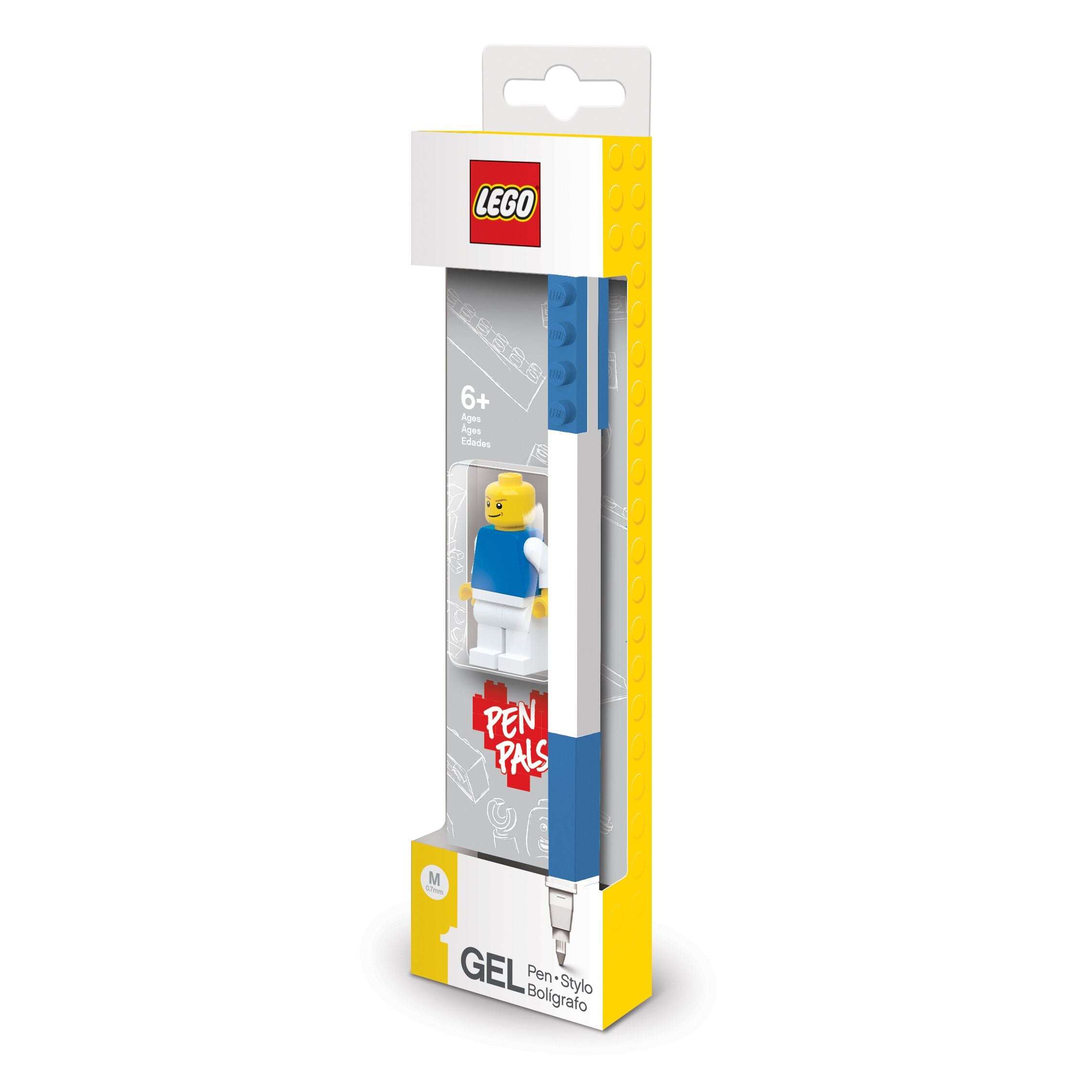LEGO Blue Gel Pen with Mini Figure