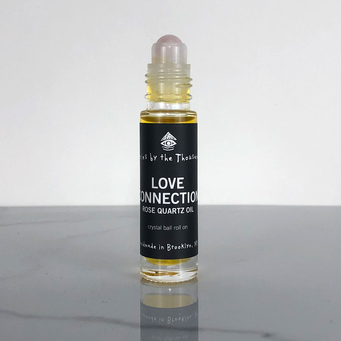 Love Connection Rose Quartz Oil in Crystal Roller