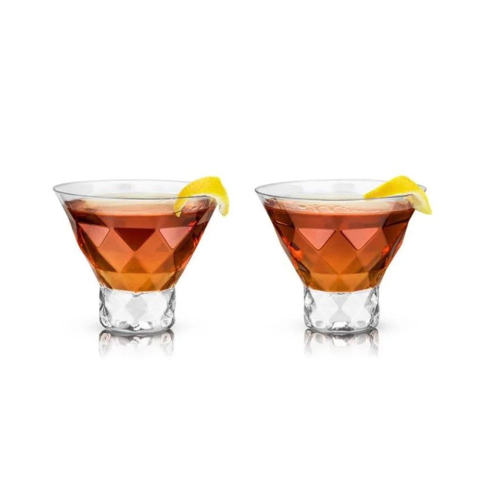Raye: Gem Crystal Martini Glasses (pair)
