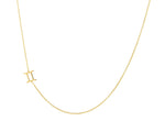 Sideways Zodiac Necklace