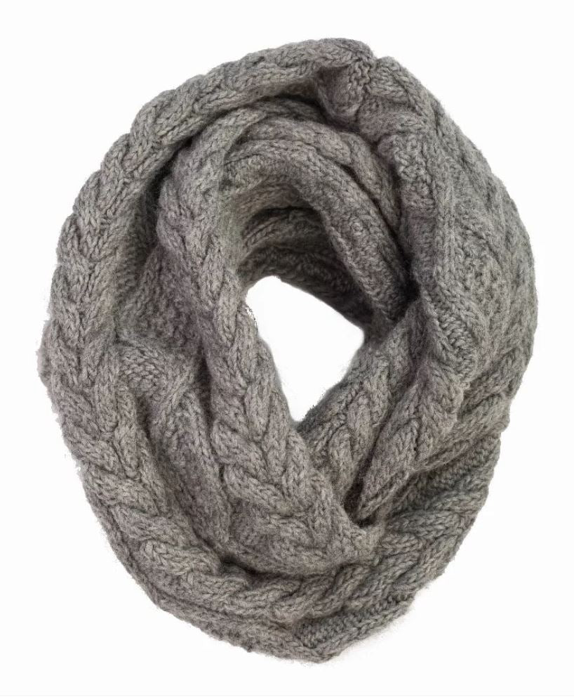 Merino Cable Infinity Scarf