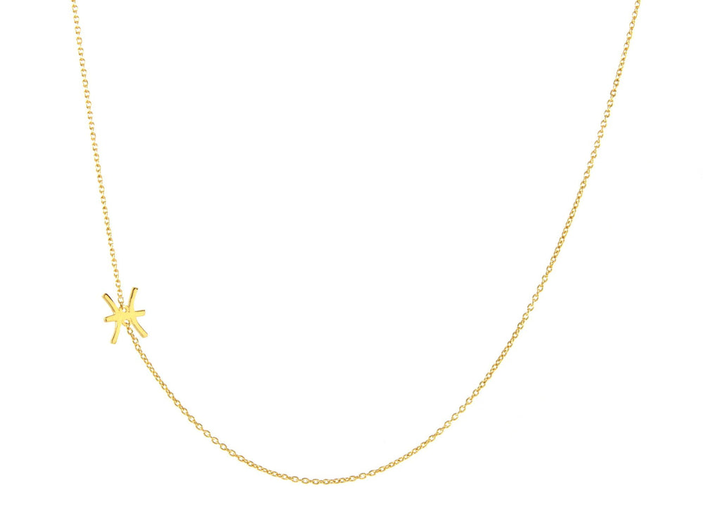 Sideways Zodiac Necklace