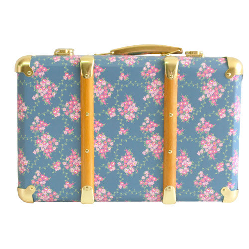 Mini Wildflower Print Vintage Brief Case