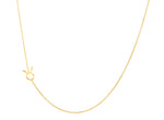 Sideways Zodiac Necklace