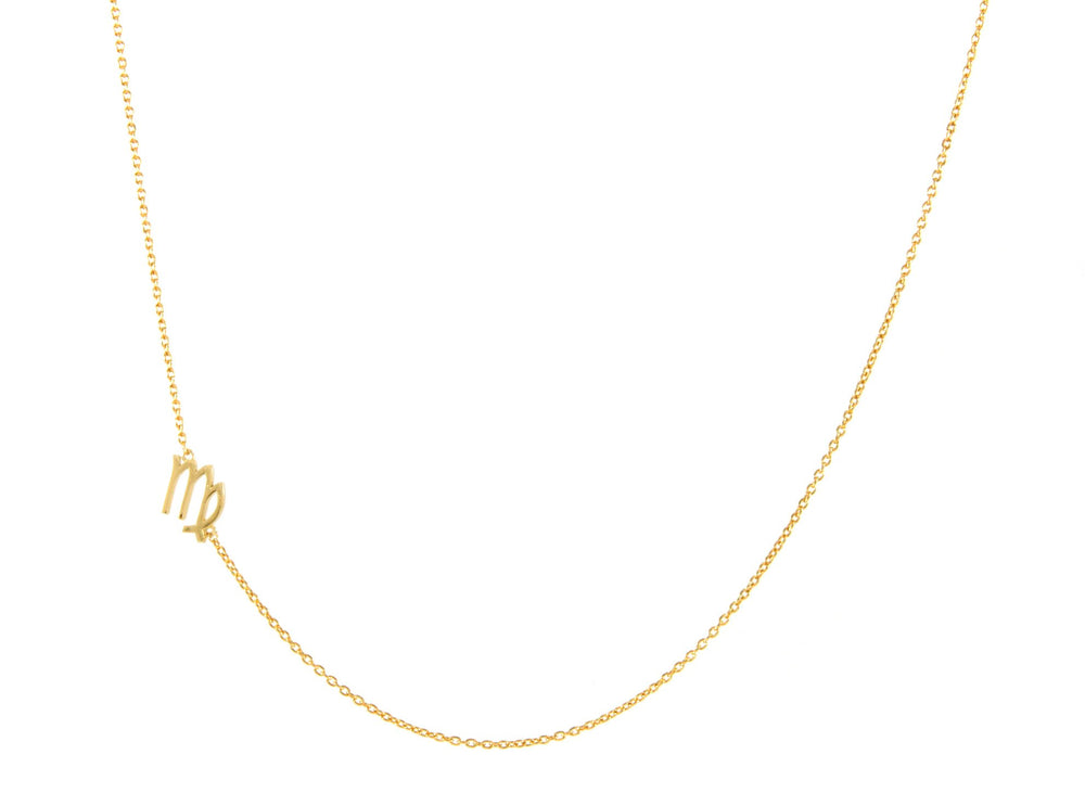 Sideways Zodiac Necklace